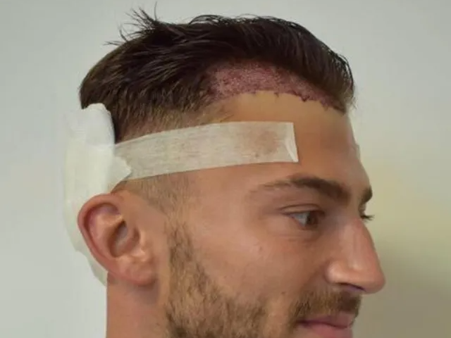 Jake Quickenden's hairline before his FUE hair transplant