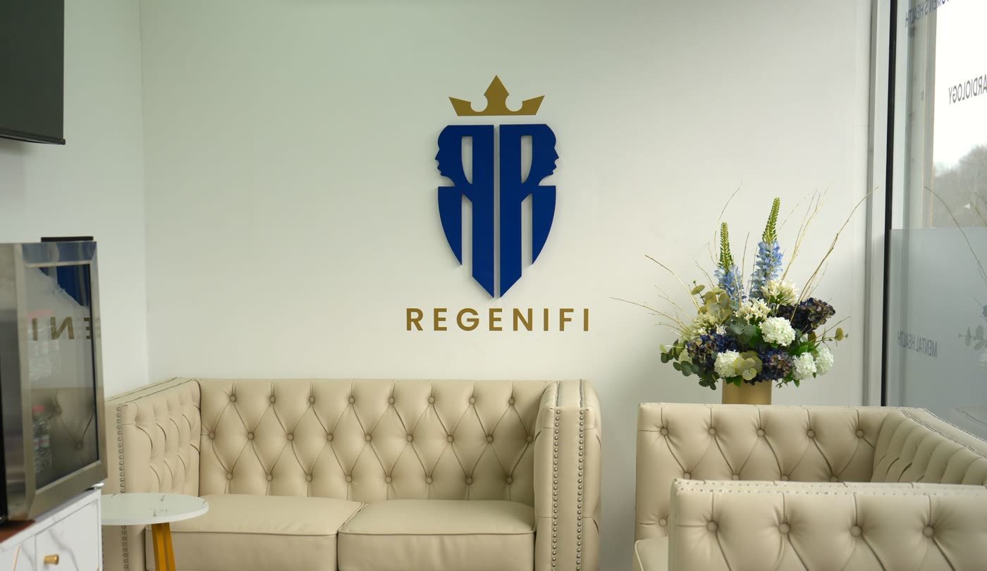 The reception area at Regenifi Clinic, Chigwell